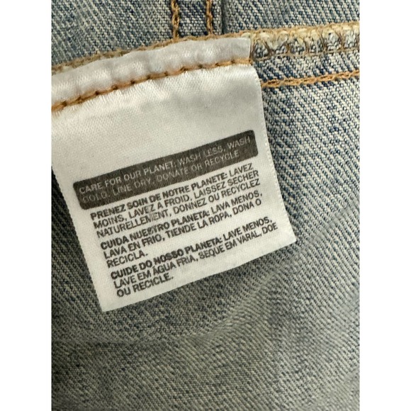 Levi Strauss Collared Button Down Denim Jacket Blue Size Large - Picture 13 of 16